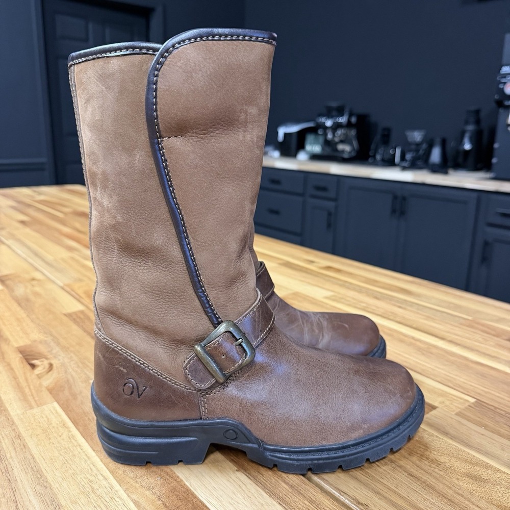Ovation Women's EU 37 US 6 Brown Leather Fleece Lined Tall Winter Riding Boots